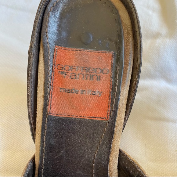 Goffredo Fantini Tan Suede High-heel Mules, sz. 39 - Picture 3 of 8